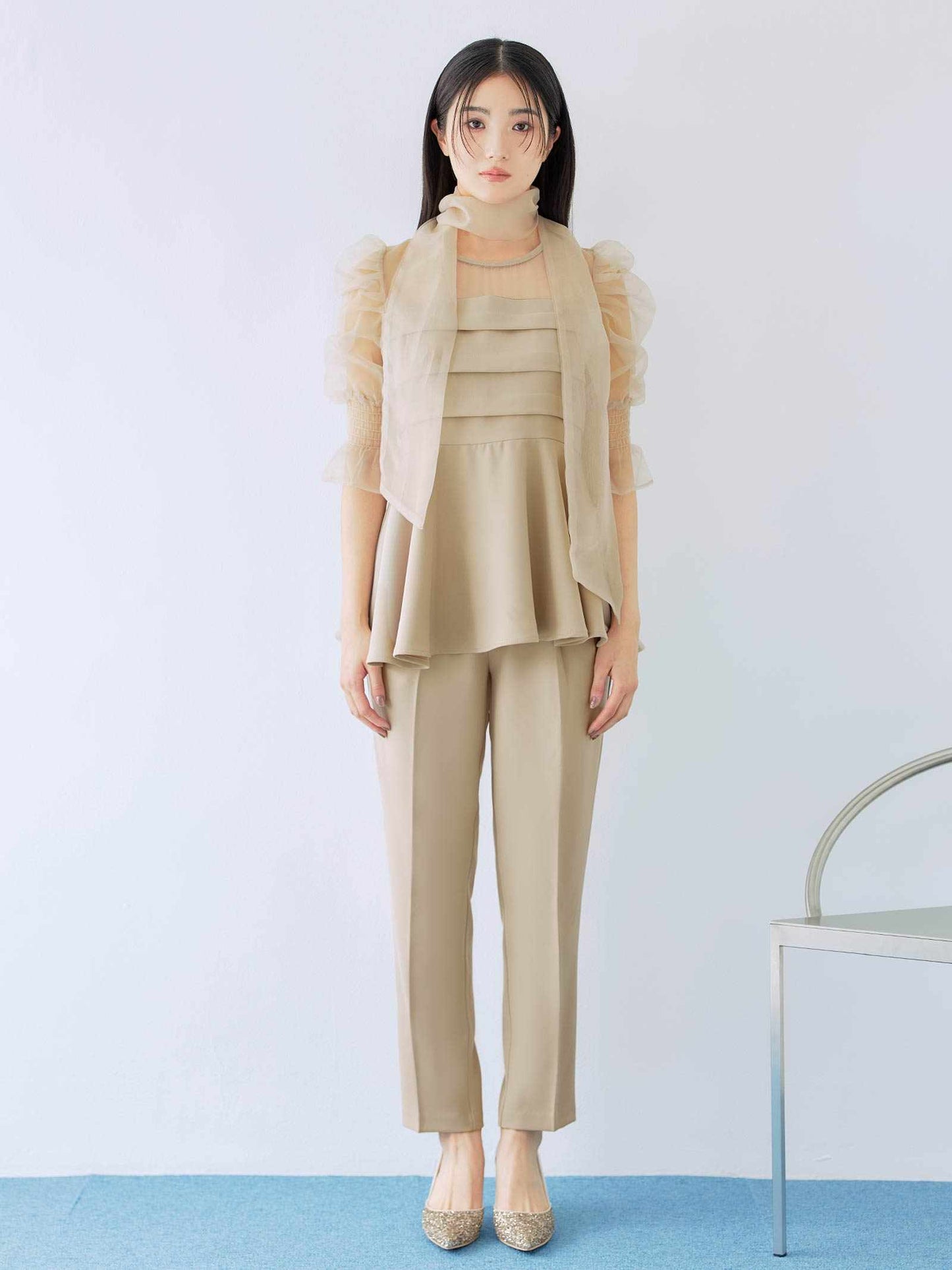 ribon organdy set up / リボンオーガンジーセットアップ