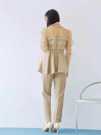 ribon organdy set up / リボンオーガンジーセットアップ