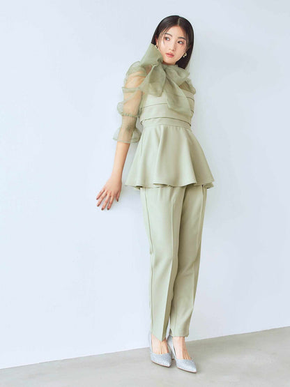 ribon organdy set up / リボンオーガンジーセットアップ