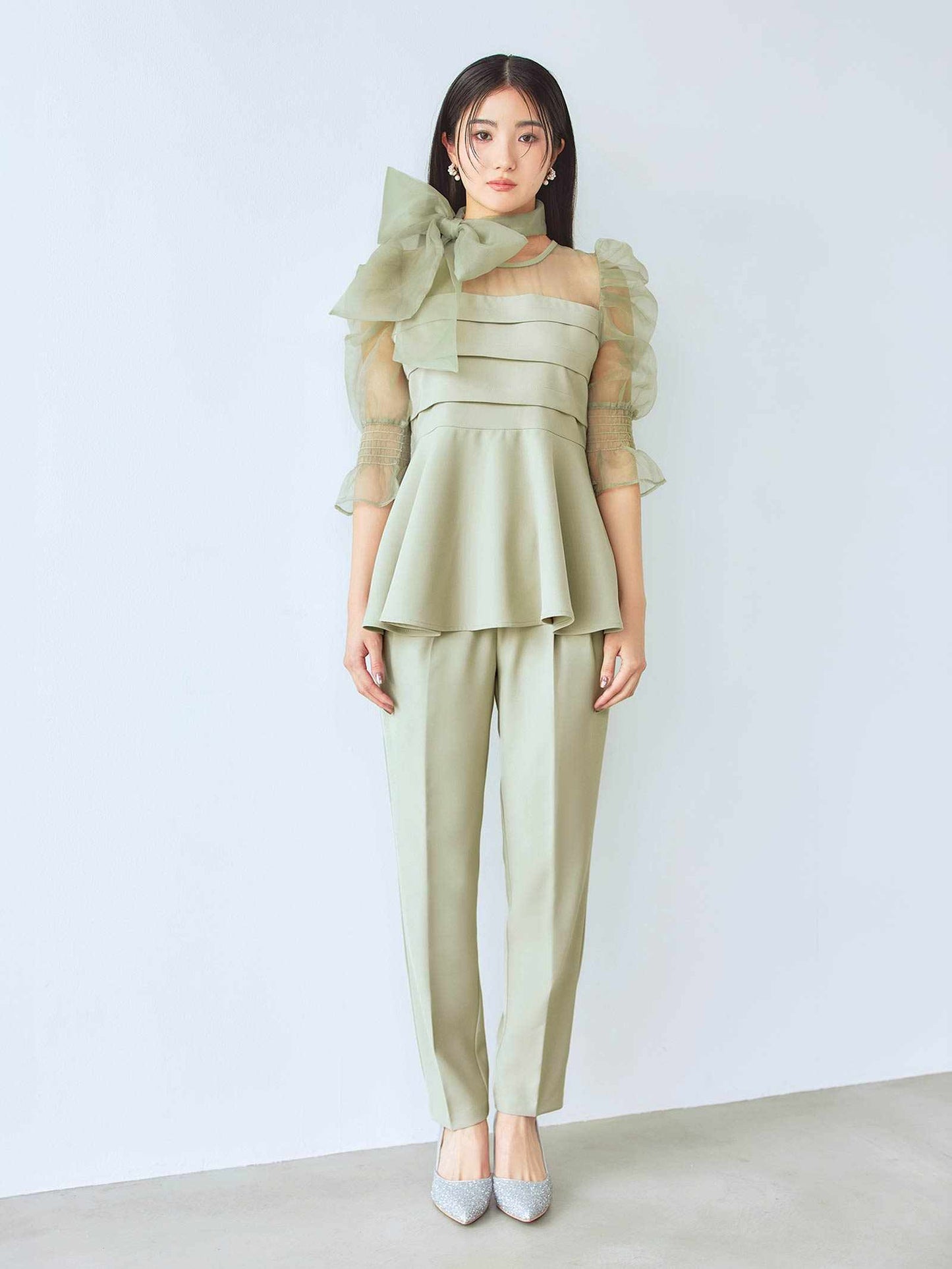 ribon organdy set up / リボンオーガンジーセットアップ