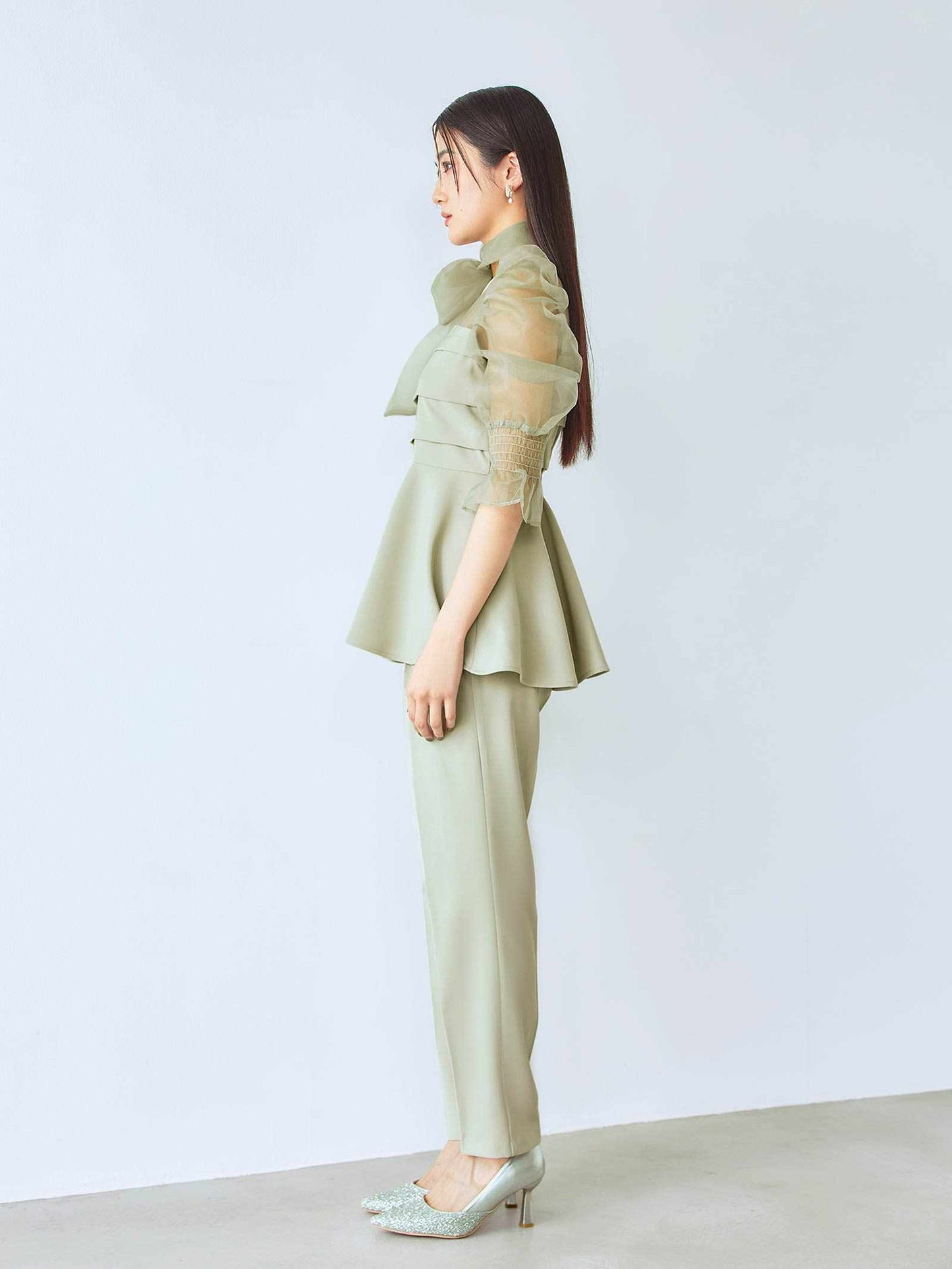 ribon organdy set up / リボンオーガンジーセットアップ