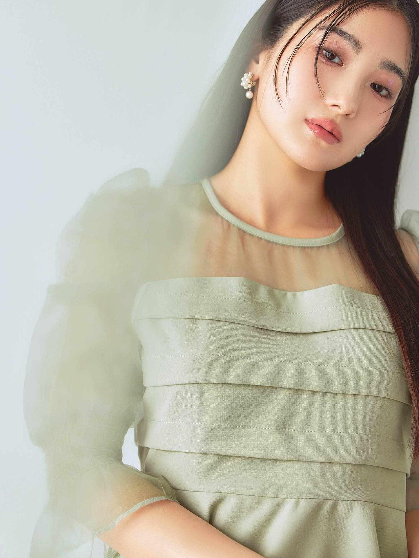 ribon organdy set up / リボンオーガンジーセットアップ