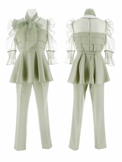 ribon organdy set up / リボンオーガンジーセットアップ