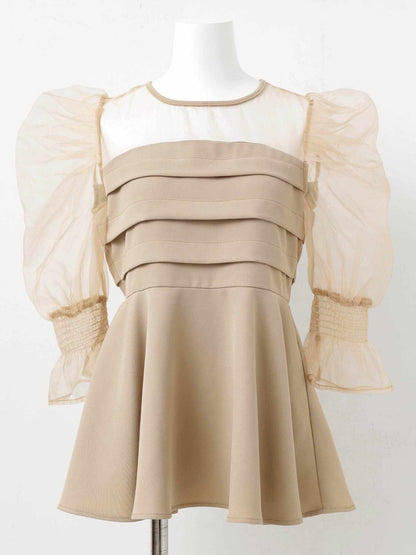 ribon organdy set up / リボンオーガンジーセットアップ