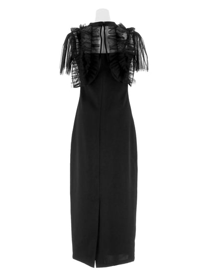 satiin bijou set dress / サテンビジューセットドレス