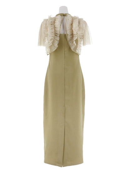 satiin bijou set dress / サテンビジューセットドレス