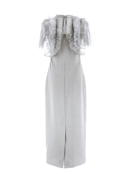 satiin bijou set dress / サテンビジューセットドレス