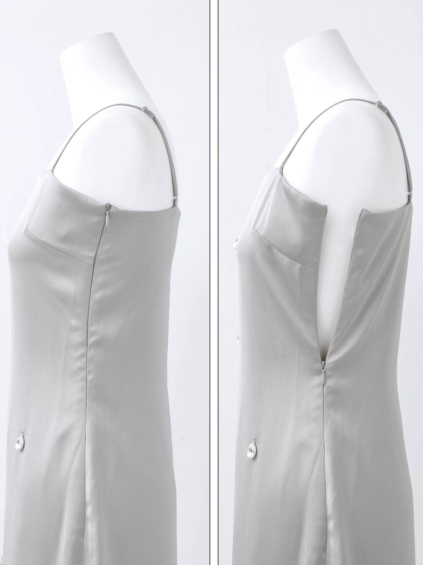 satiin bijou set dress / サテンビジューセットドレス