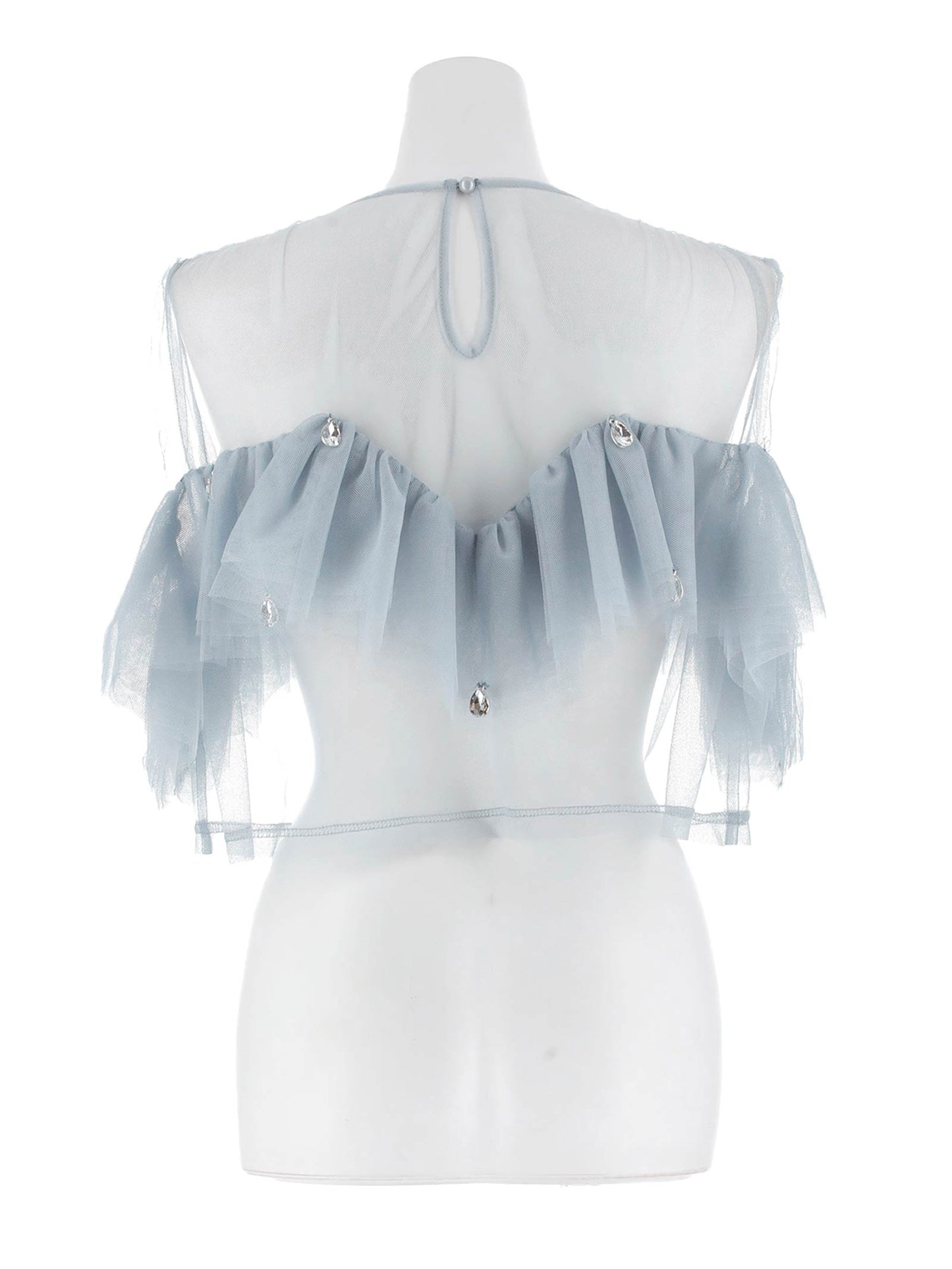 drop bijou frill top / ドロップビジューフリルトップ