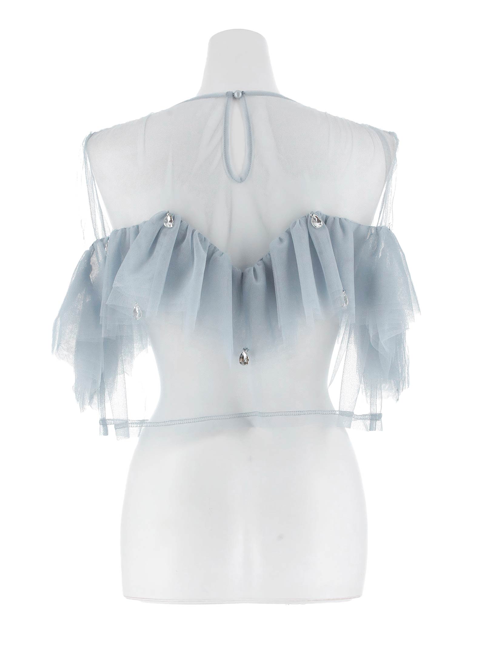 drop bijou frill top / ドロップビジューフリルトップ