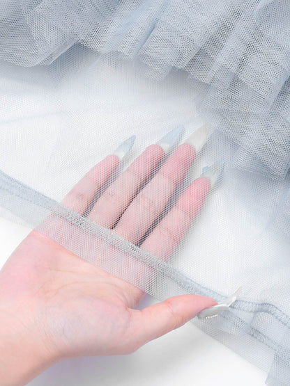drop bijou frill top / ドロップビジューフリルトップ