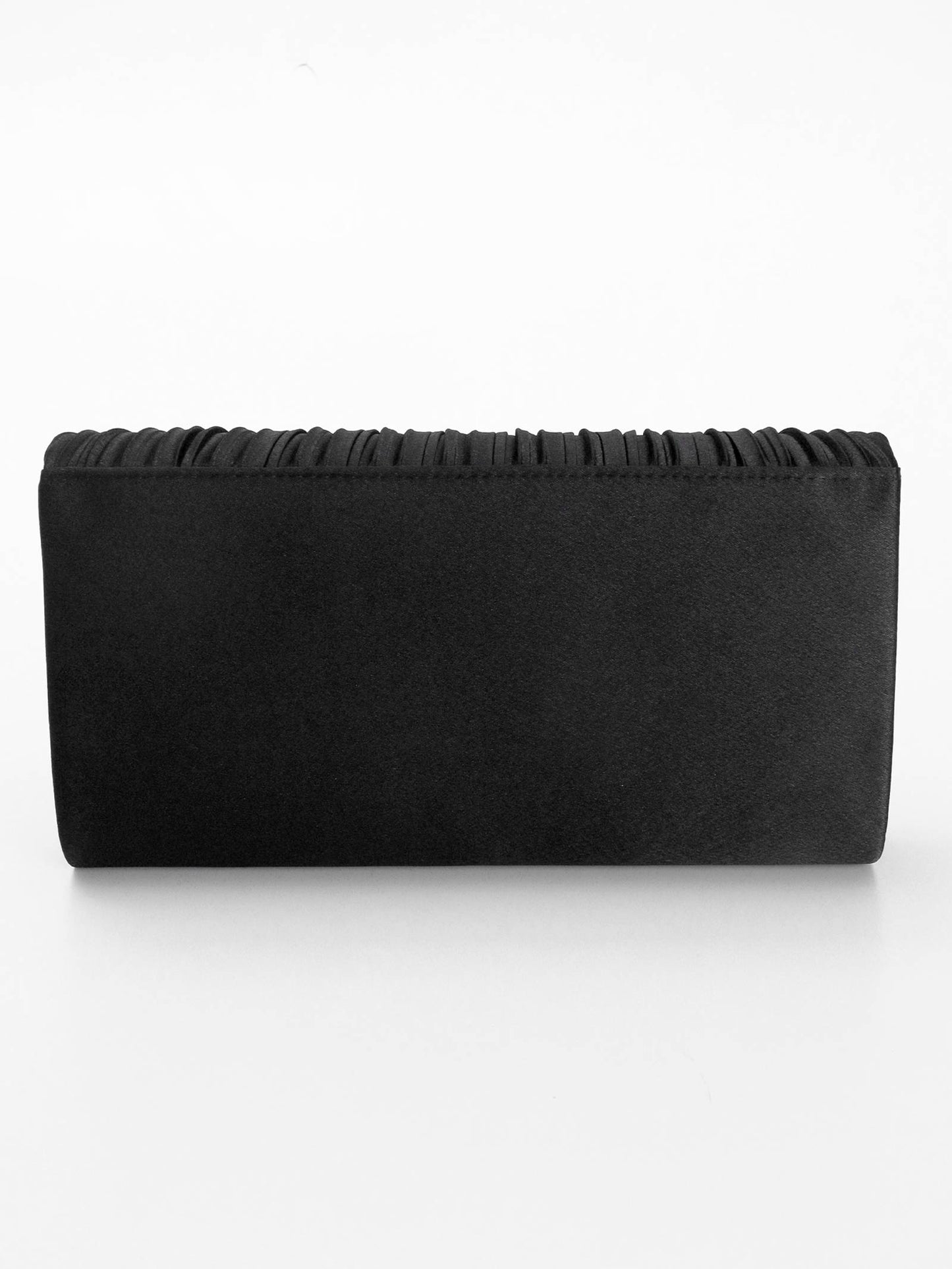 [2way]luminous satin pleated clutch & shoulder Bag / ルミナスサテンプリーツクラッチ＆ショルダーバッグ