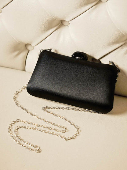 [2way]glossy satin clutch bag / グロッシーサテンクラッチバッグ
