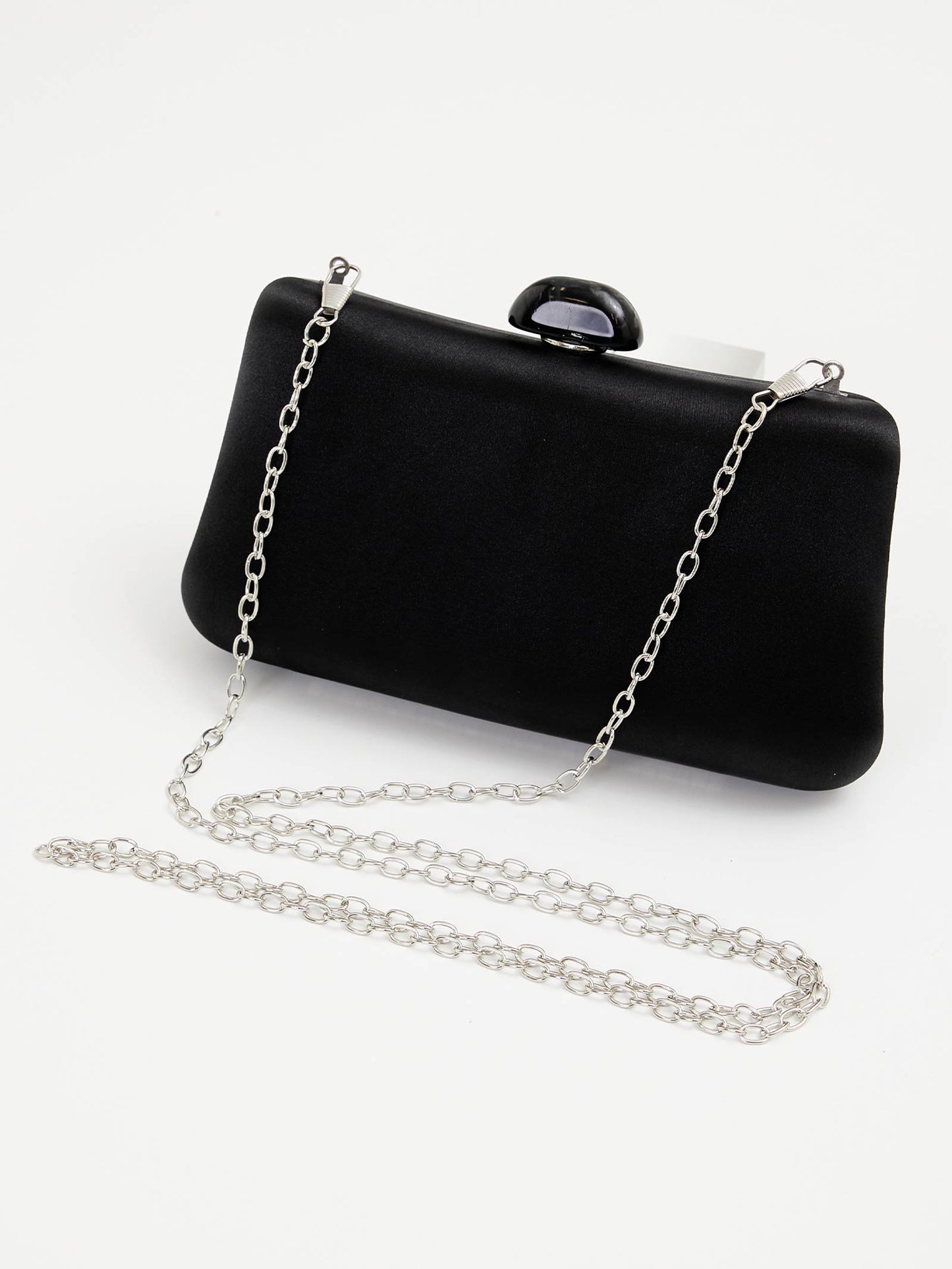 [2way]glossy satin clutch bag / グロッシーサテンクラッチバッグ