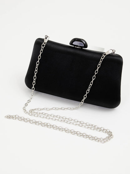 [2way]glossy satin clutch bag / グロッシーサテンクラッチバッグ