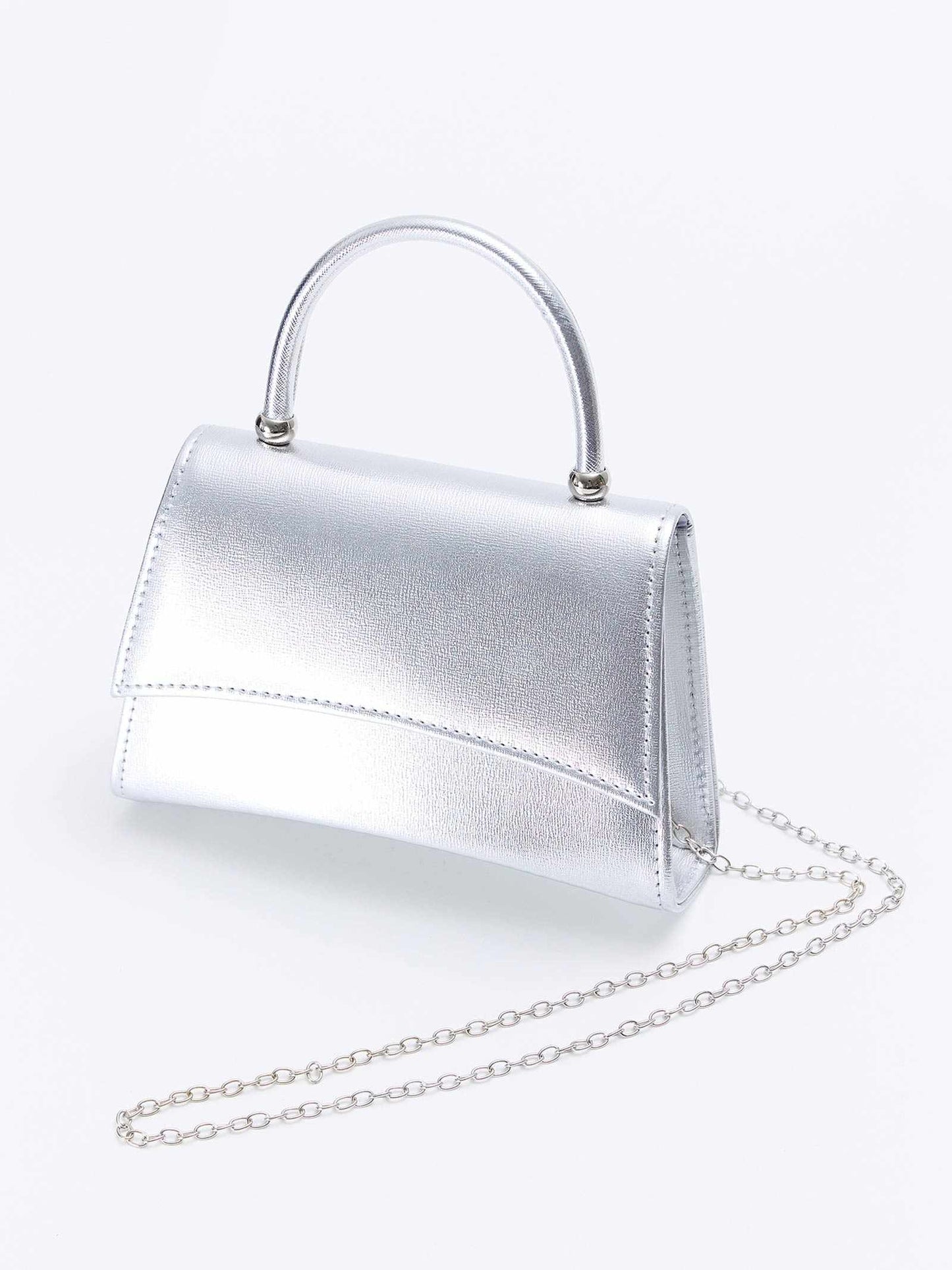[2way]metallic square one-handle bag / メタリックスクエアワンハンドルバッグ