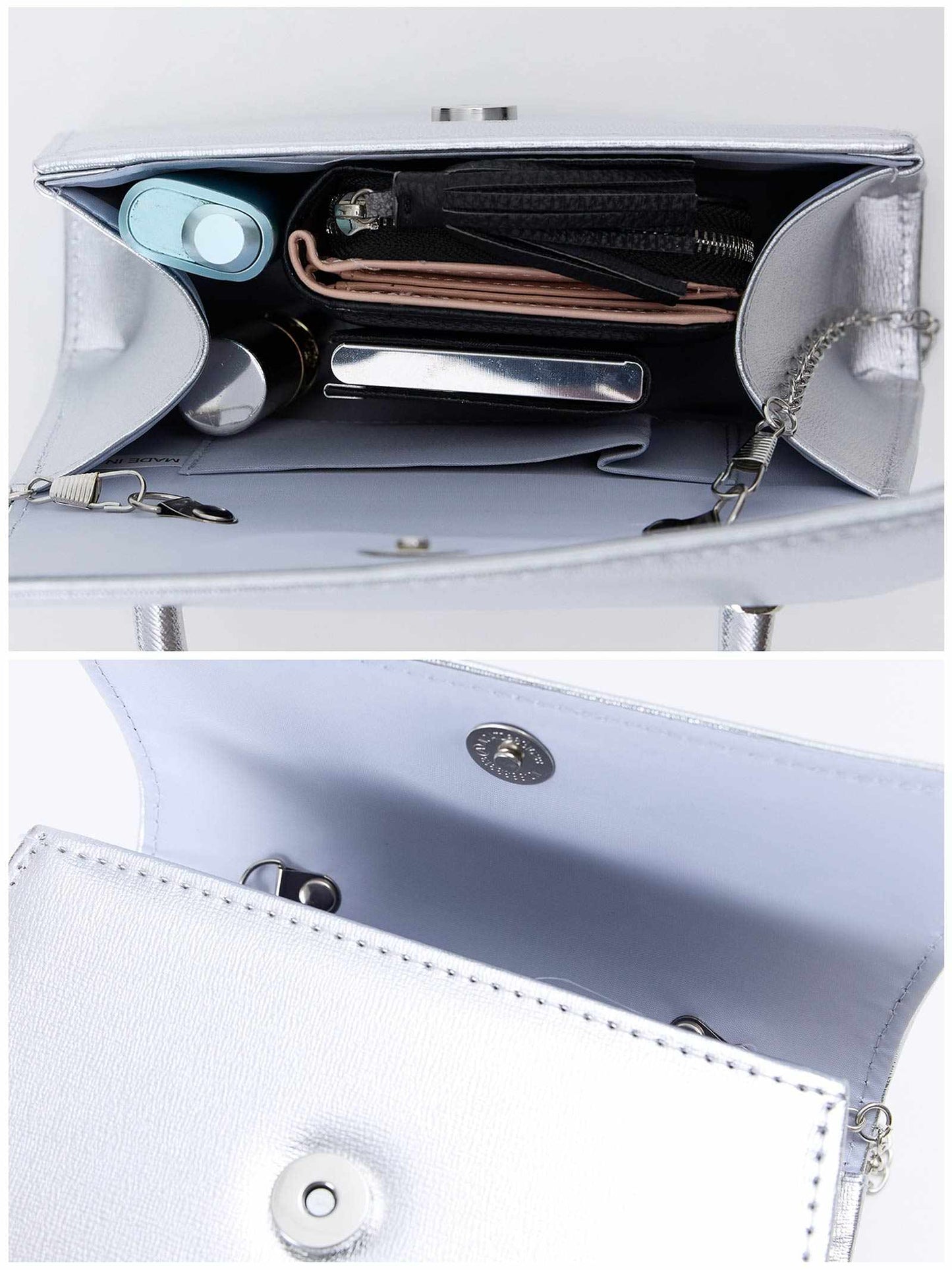 [2way]metallic square one-handle bag / メタリックスクエアワンハンドルバッグ