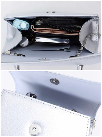 [2way]metallic square one-handle bag / メタリックスクエアワンハンドルバッグ